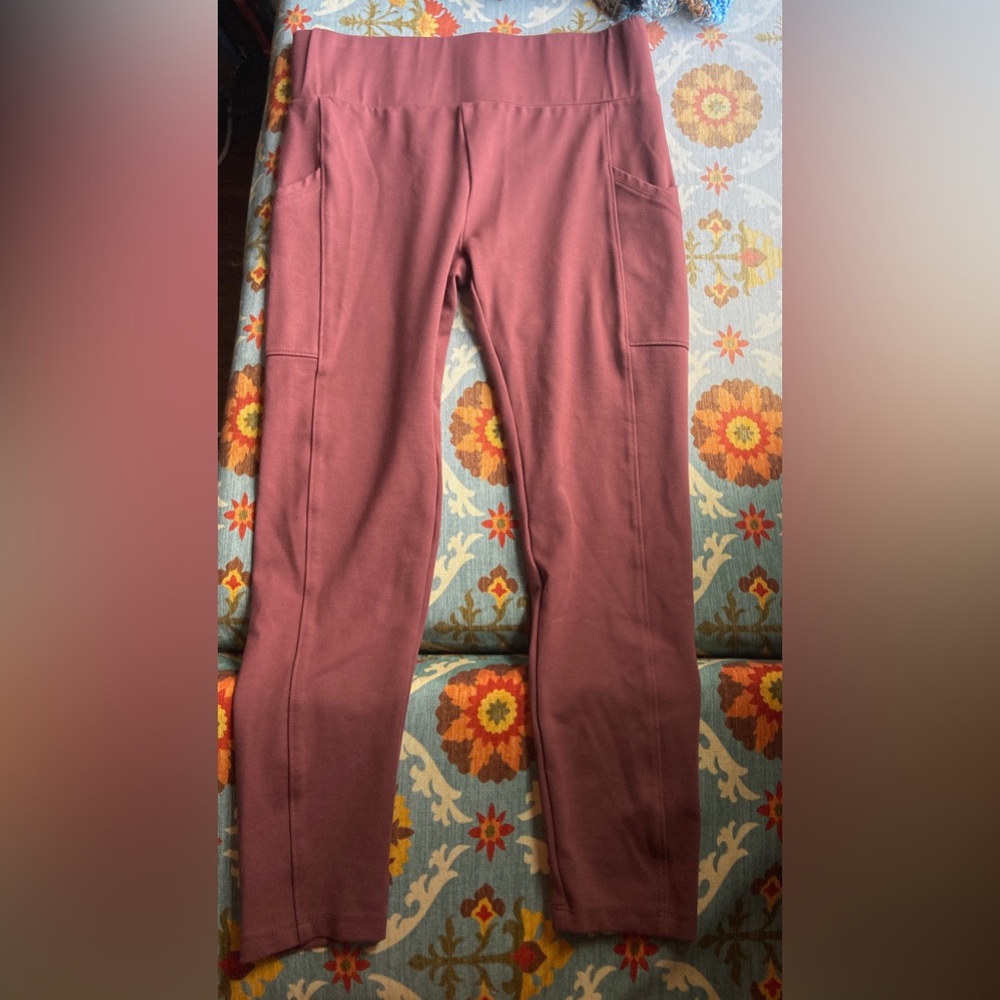 Lou & Grey for Loft 3/4 Thick Fitted Workout Leggings Sz M